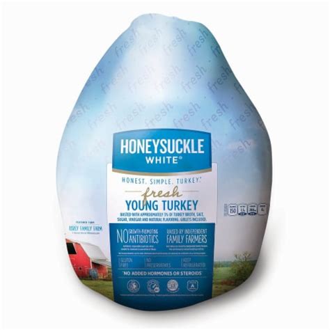 Honeysuckle white turkey - More than 200,000 traceable turkeys from Honeysuckle White available to consumers this Thanksgiving and holiday season. This is an expansion from the 60,000 turkeys that were available over the holiday season last year. One-third of all 2018 Honeysuckle White fresh turkeys will be traceable, an increase from 5 percent last year.